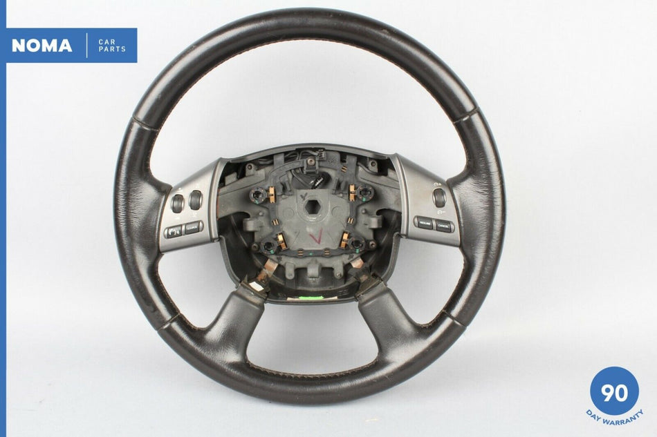 05-08 Jaguar X-Type X400 Steering Wheel w/ Volume & Cruise Switch Panel LEG OEM