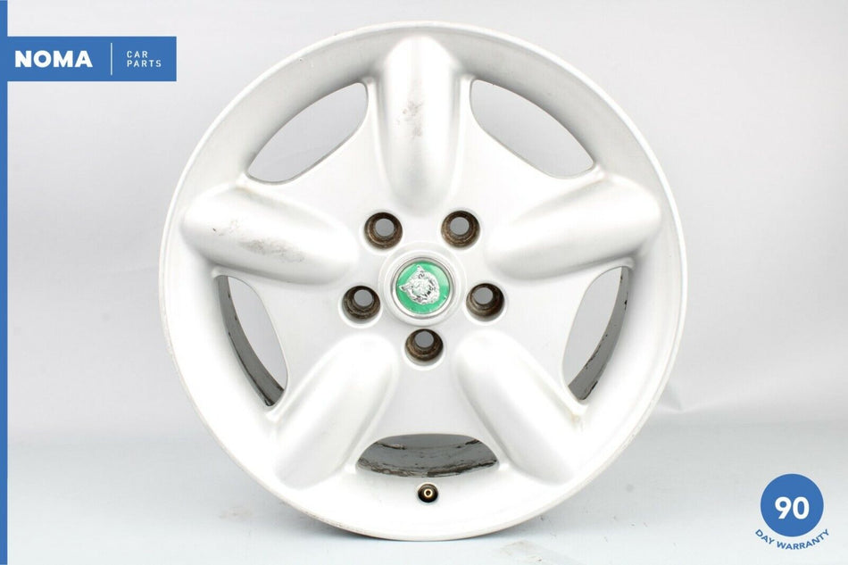 97-03 Jaguar XK8 X100 8Jx17 17" 5 Spoke Alloy Wheel Rim w/ Logo MJA6116AB OEM