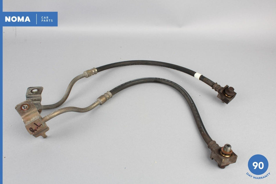 00-05 Jaguar S-Type X200 Rear Right & Left Side Flexible Brake Hose Pipe Set OEM