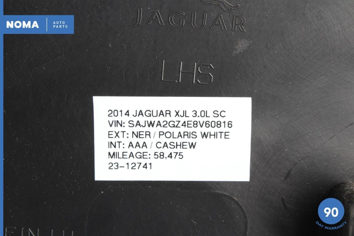 10-15 Jaguar XJL X351 Left Driver Side Lower B Pillar Trim Cover Carpet JMN OEM - photo 10
