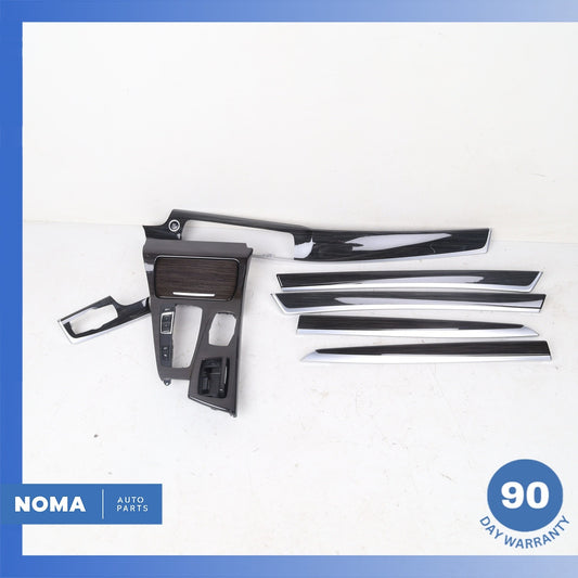 11-16 BMW F10 550i 535i Dashboard Panel Center Console Door Trim Set Wood OEM - photo 1