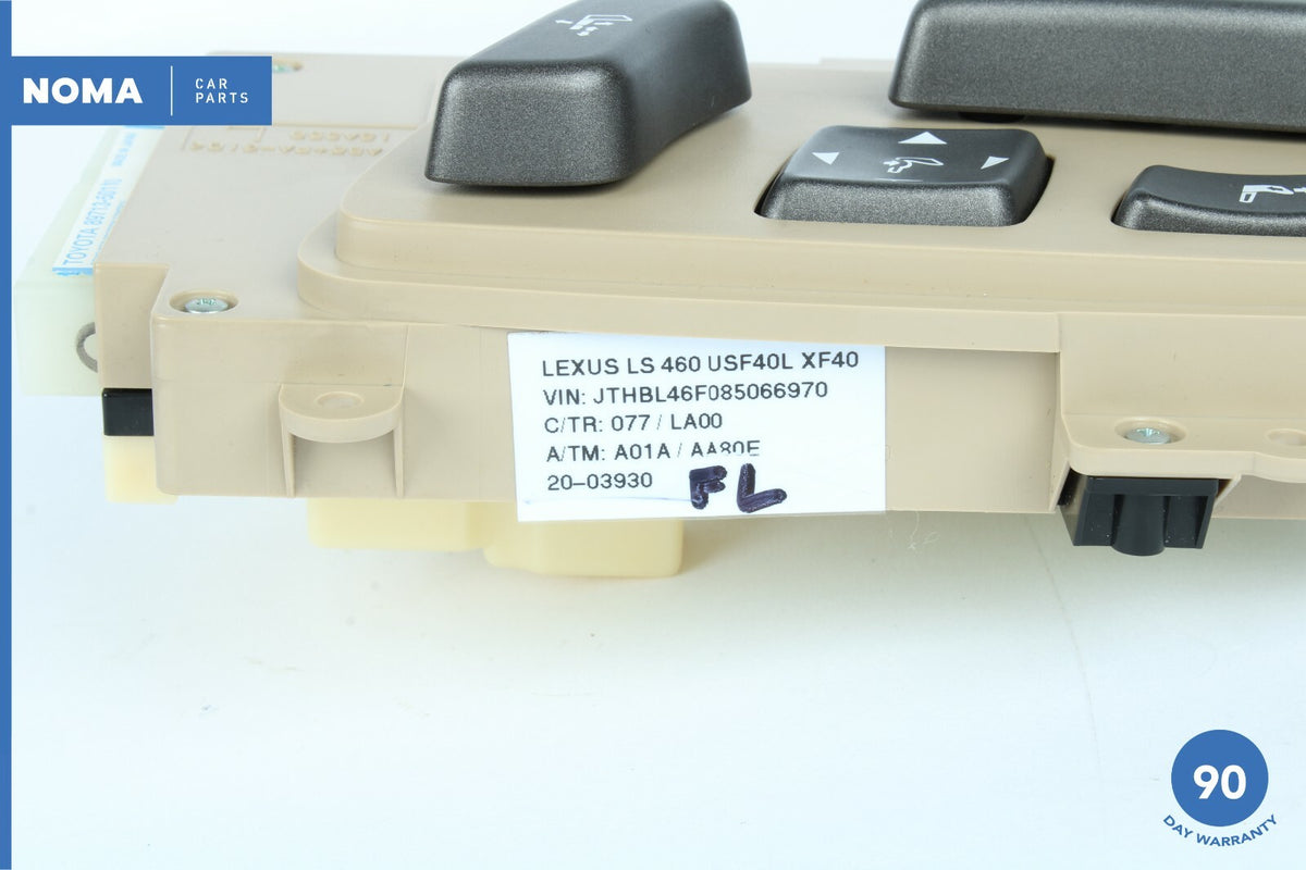 07-09 Lexus XF40 LS460 Front Left Driver Seat Control Switch OEM - photo 6