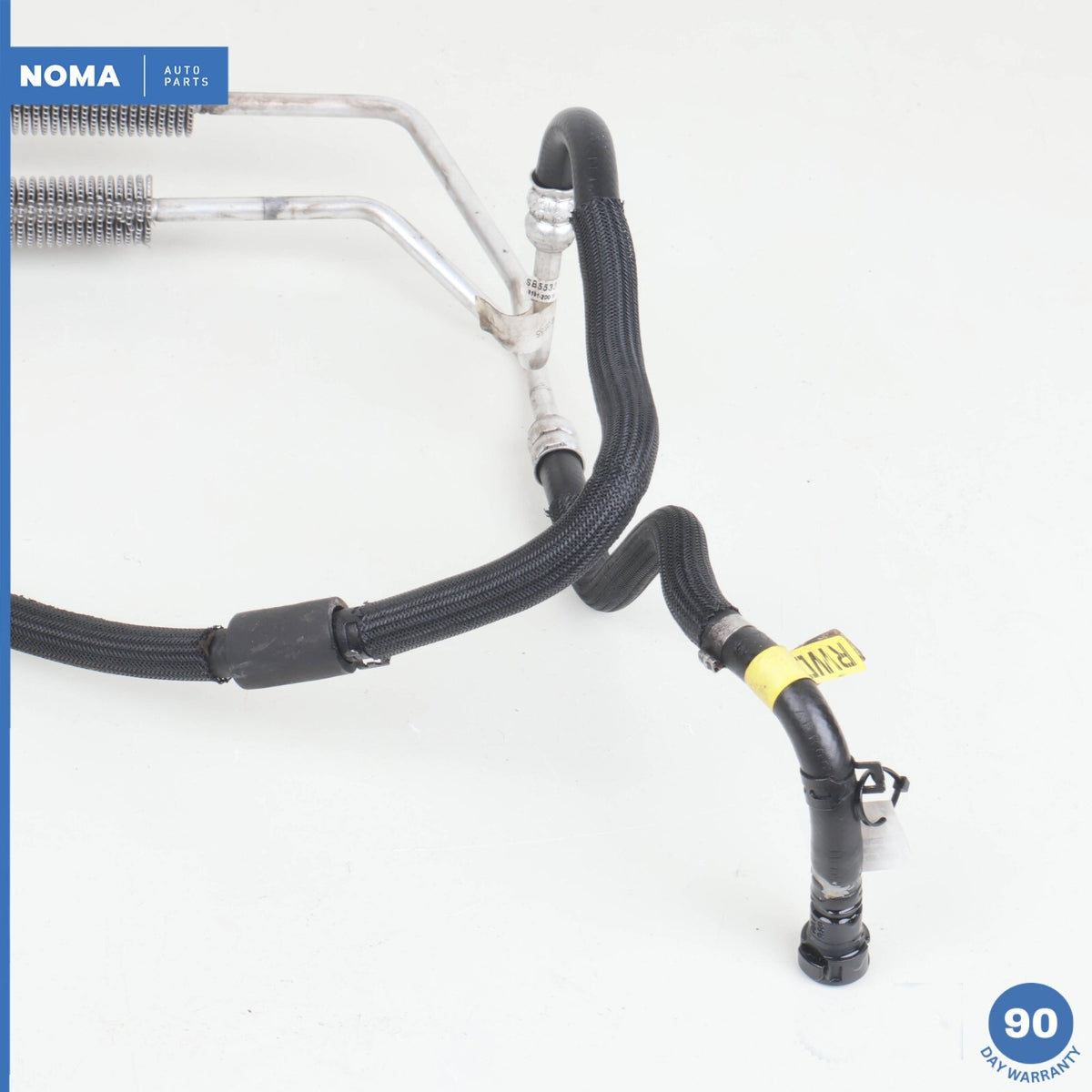 10-15 Jaguar X250 XF RWD Power Steering Oil Fluid Cooler w/ Hose 9X233F780AD OEM - photo 7