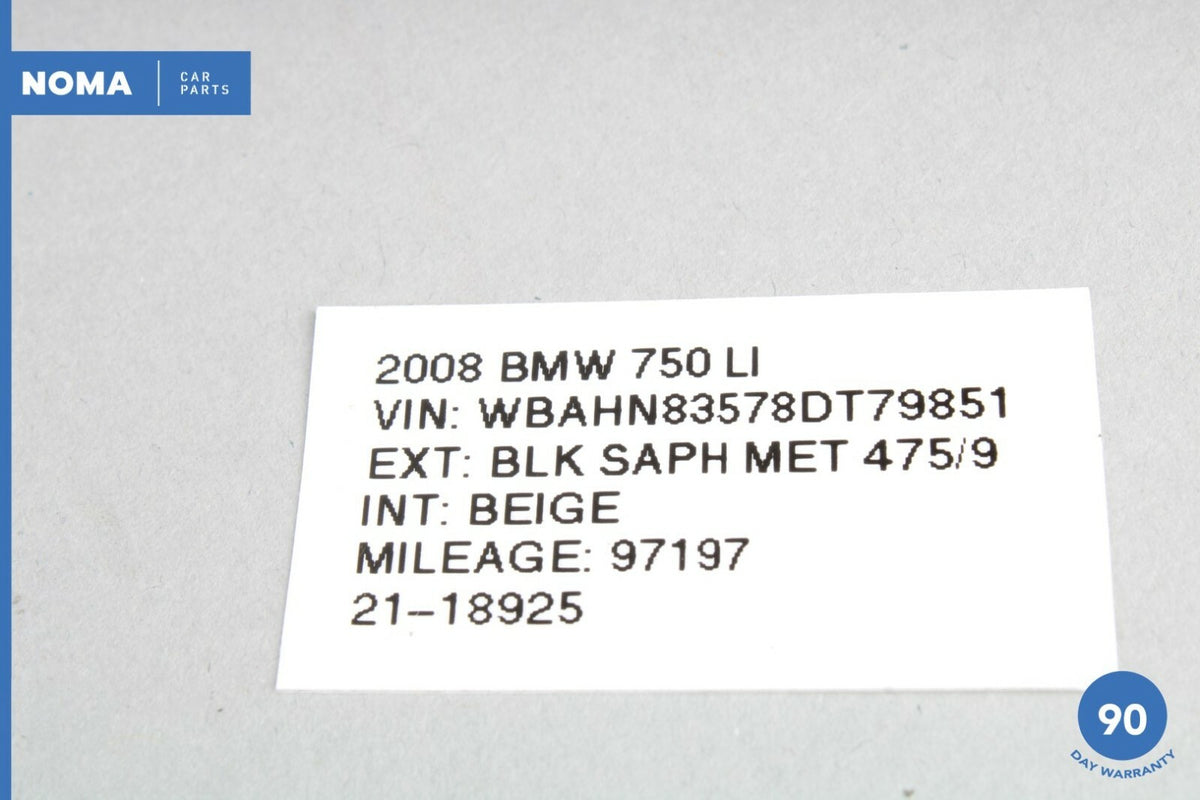 06-08 BMW 750Li E65 E66 Rear Left Tire Pressure RDC Support Bracket Holder OEM - photo 12