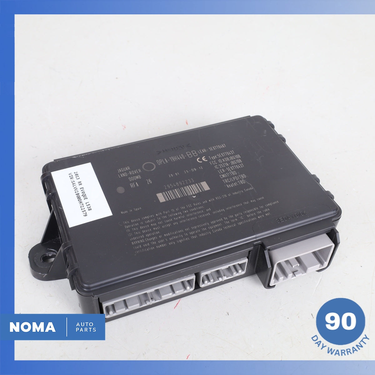 10-17 LR Range Rover Evoque L538 Anti-Theft Locking Keyless Entry Module OEM - photo 2