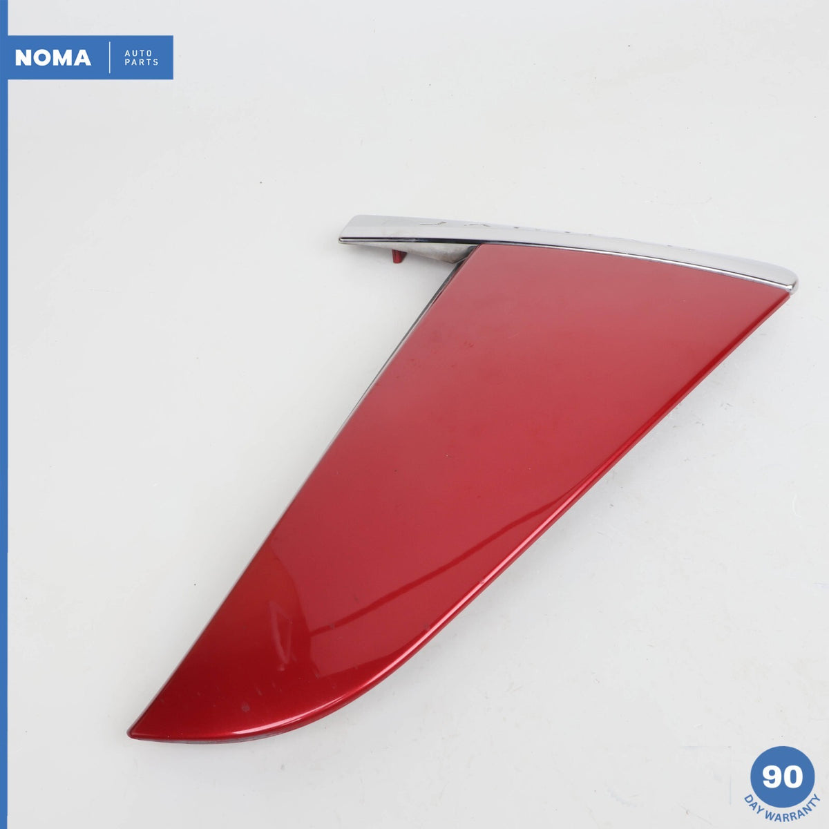 12-15 Jaguar X250 XF XFR Front Right Side Fender Vent Molding Trim Red OEM - photo 1