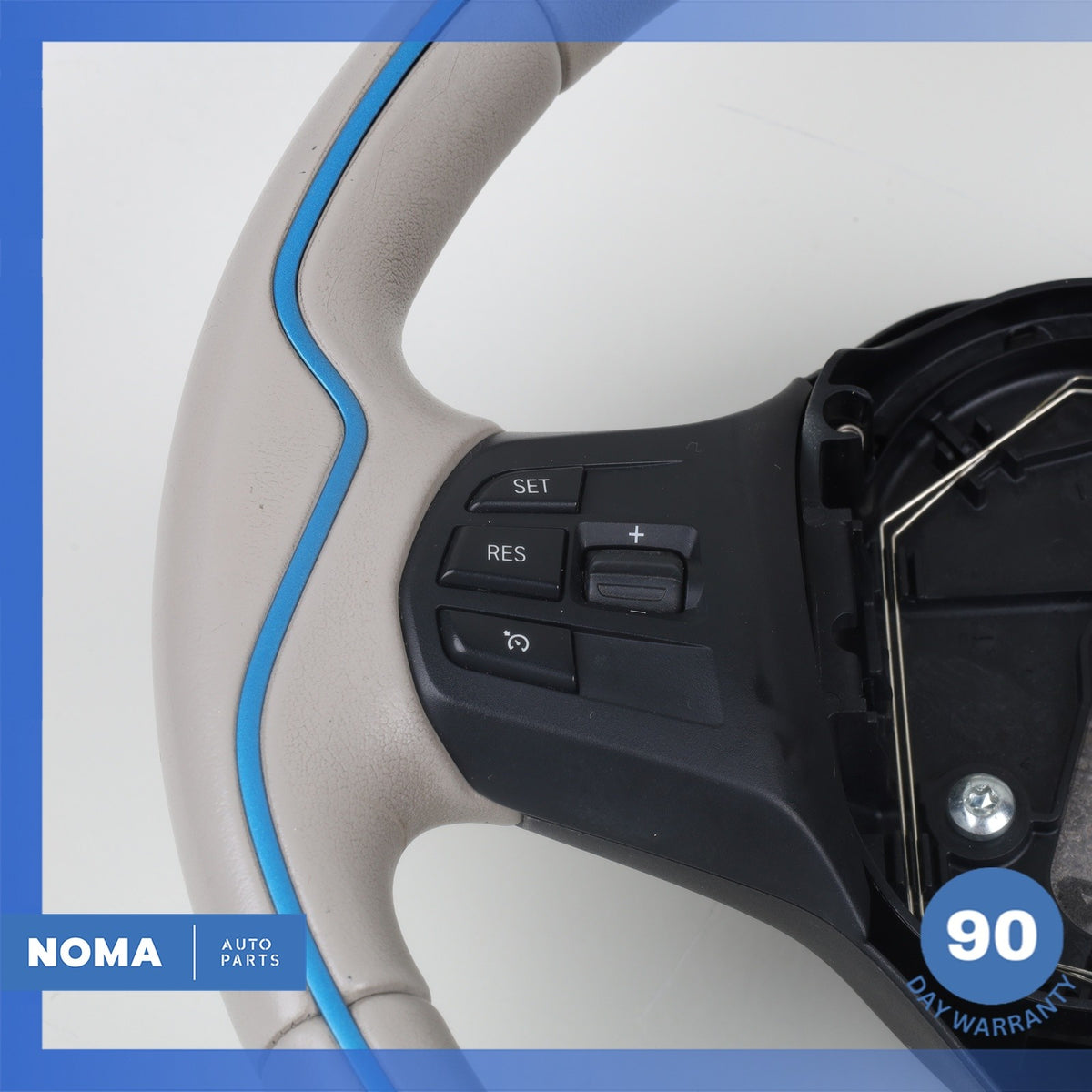 14-21 BMW i3 I01 Hybrid Steering Wheel w/ Switches Gray 6870162 OEM 78k - photo 4