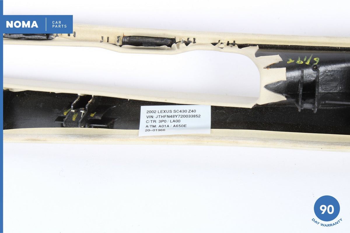 02-10 Lexus SC430 Z40 Convertible Roof Left Driver Side Rail Cover Trim LA00 OEM - photo 8