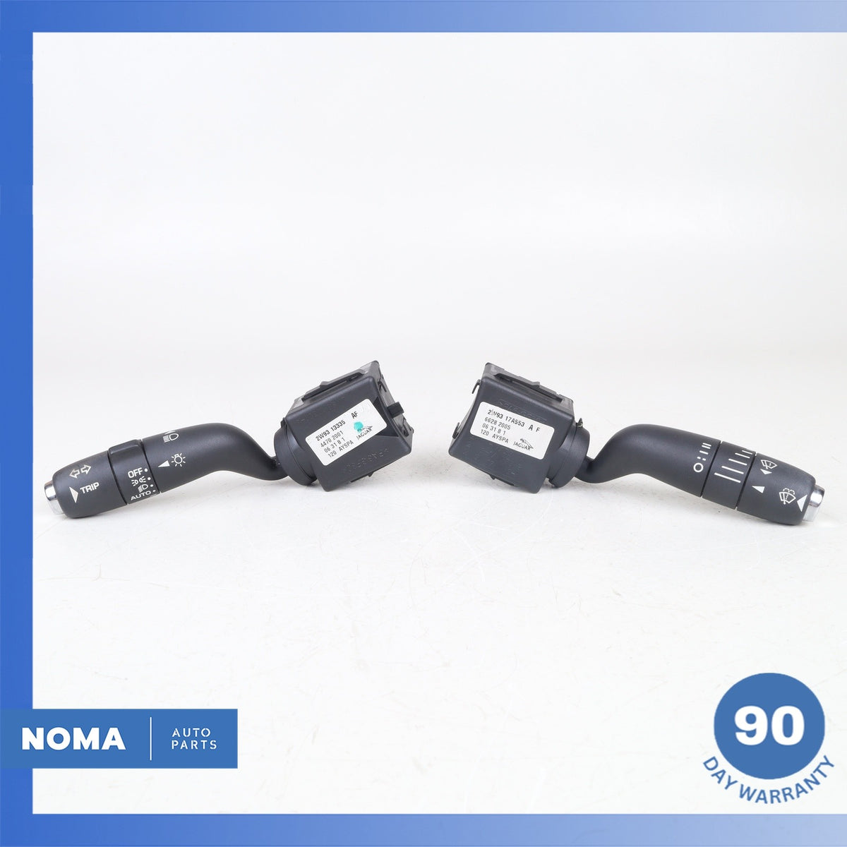 06-08 Jaguar X350 XJ8 Turn Signal Light Washer Switch Set 2W9313335AF OEM 62k - photo 2
