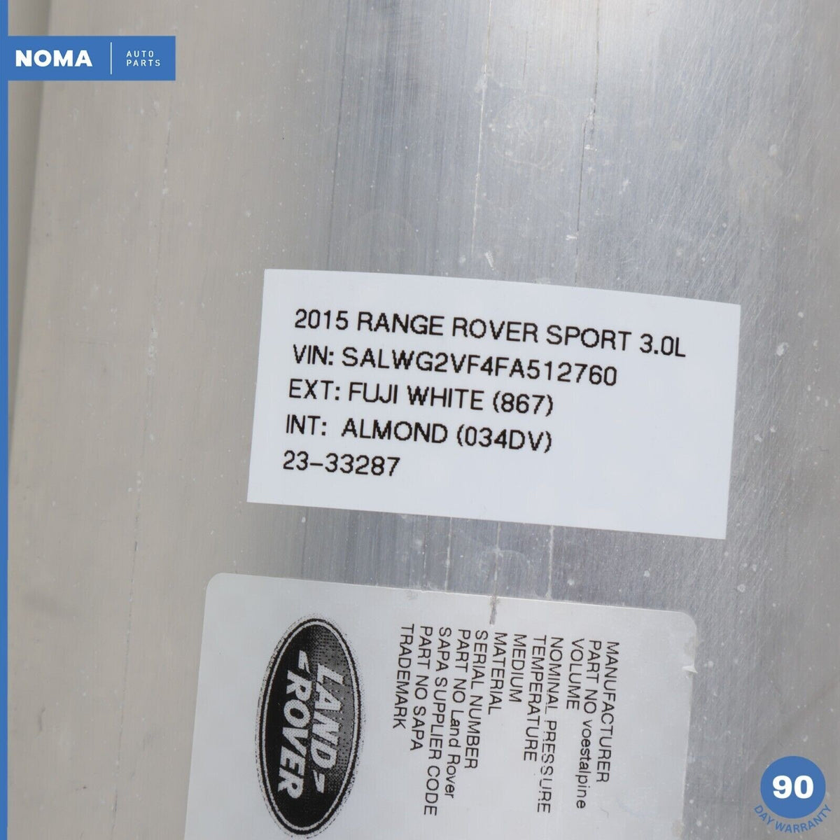 13-21 Range Rover L405 L494 Air Suspension Compressor Tank Reservoir OEM - photo 15