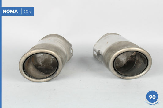 04-07 Jaguar X350 XJ8 VanderPlas Rear Left Right Side Exhaust Tip Set of 2 OEM - photo 1