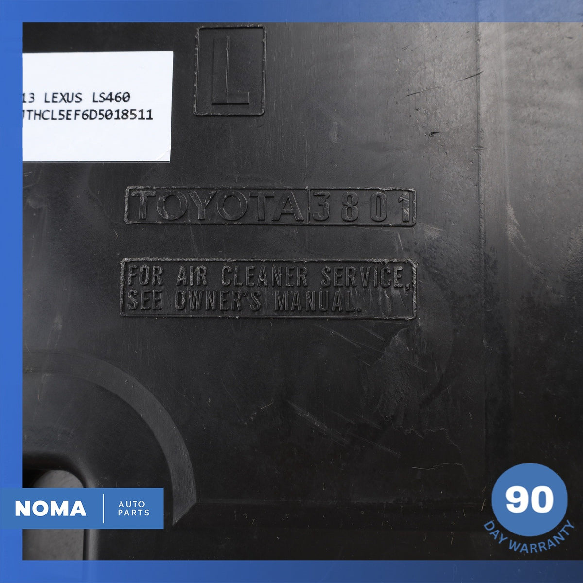 07-17 Lexus USF40 LS460 Left Driver Side Air Cleaner Filter Box 1770138121 OEM - photo 16