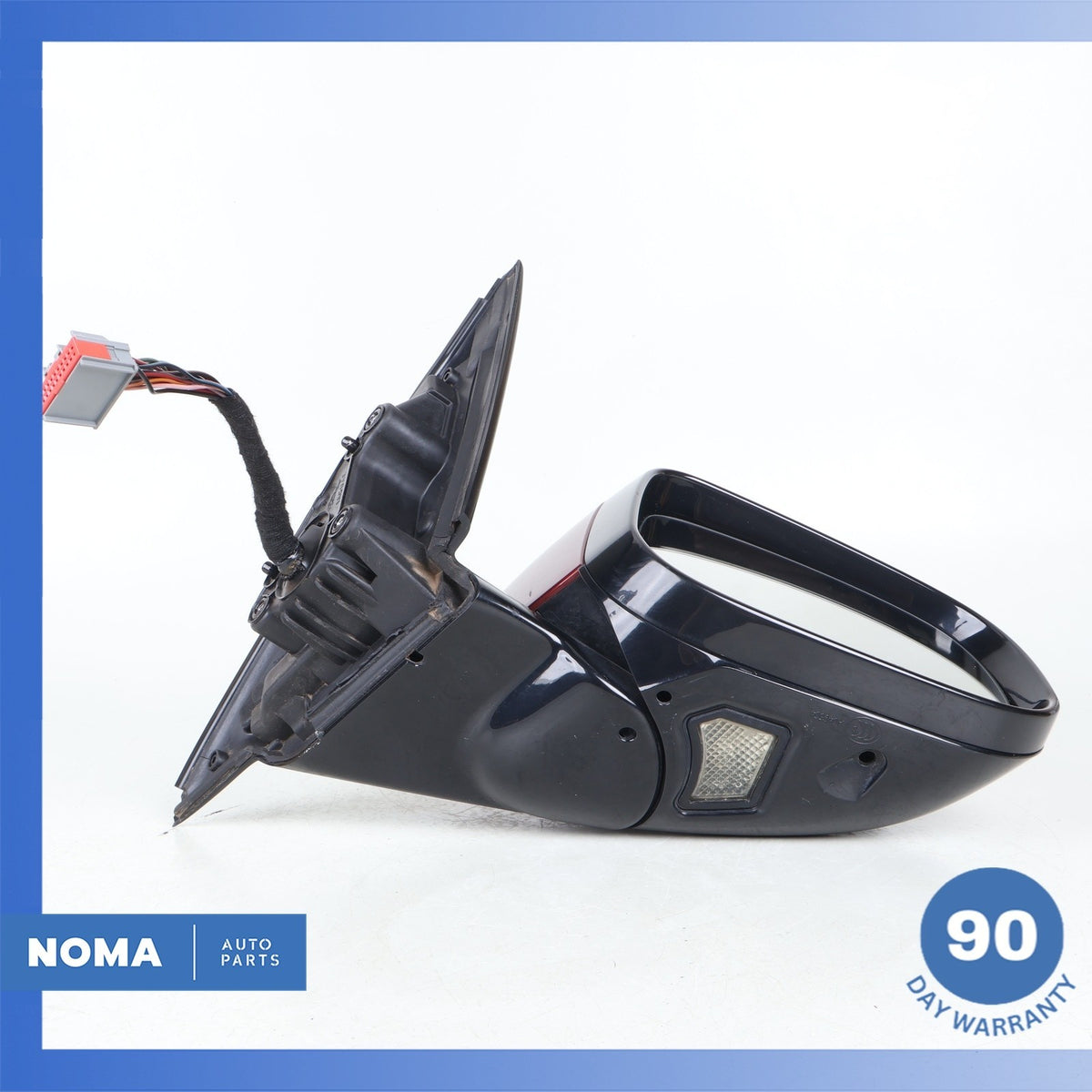 10-19 Jaguar X351 XJ XJR Right Side Rear View Door Mirror w/ Blind Spot Red OEM - photo 7