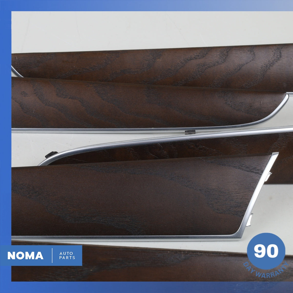 09-17 Audi 8RB Q5 SQ5 Front & Rear Interior Door Panel Molding Trim Wood Set OEM - photo 6