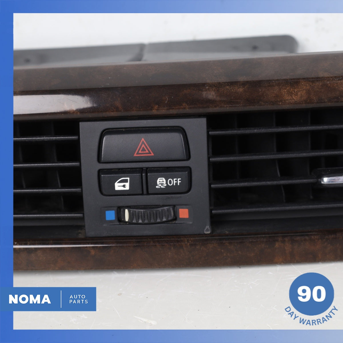 BMW E92 328i 335i Dashboard A/C AC Air Vent Grille Wood Trim Set OEM - photo 8