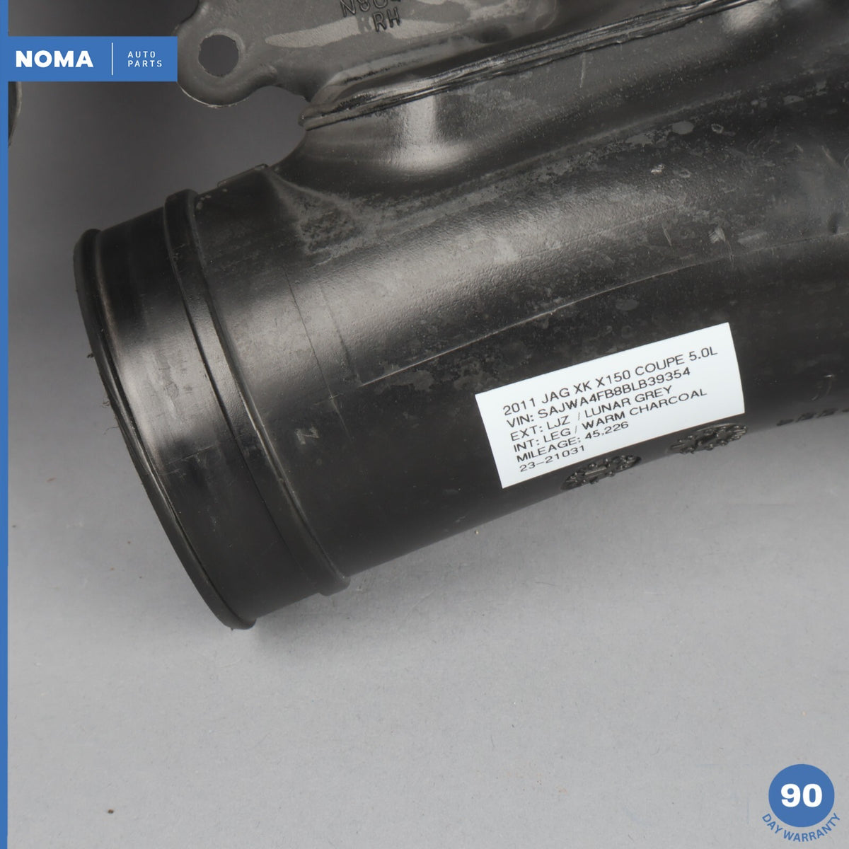 10-15 Jaguar XK X150 5.0 N/A Right Side Air Cleaner Filter Tube Hose OEM - photo 6