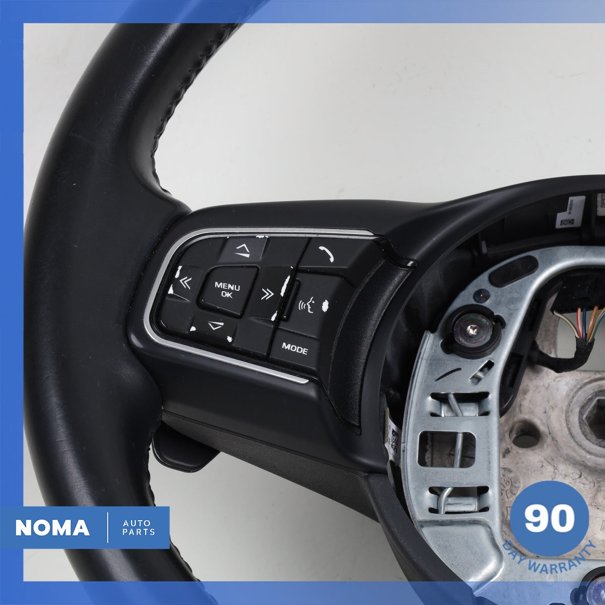 16-21 Jaguar X760 XE XF F-Pace Steering Wheel w/ Paddle Shifters Black OEM - photo 4