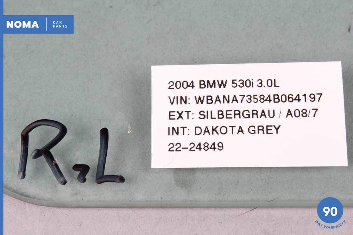 04-10 BMW E60 530i Rear Left Driver Side Window Glass 51357110635 OEM - photo 9