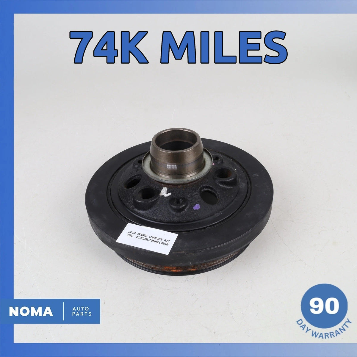 Dodge LD Charger 5.7L HEMI EZH Engine Crankshaft Balancer Pulley 53022413AA OEM - photo 1