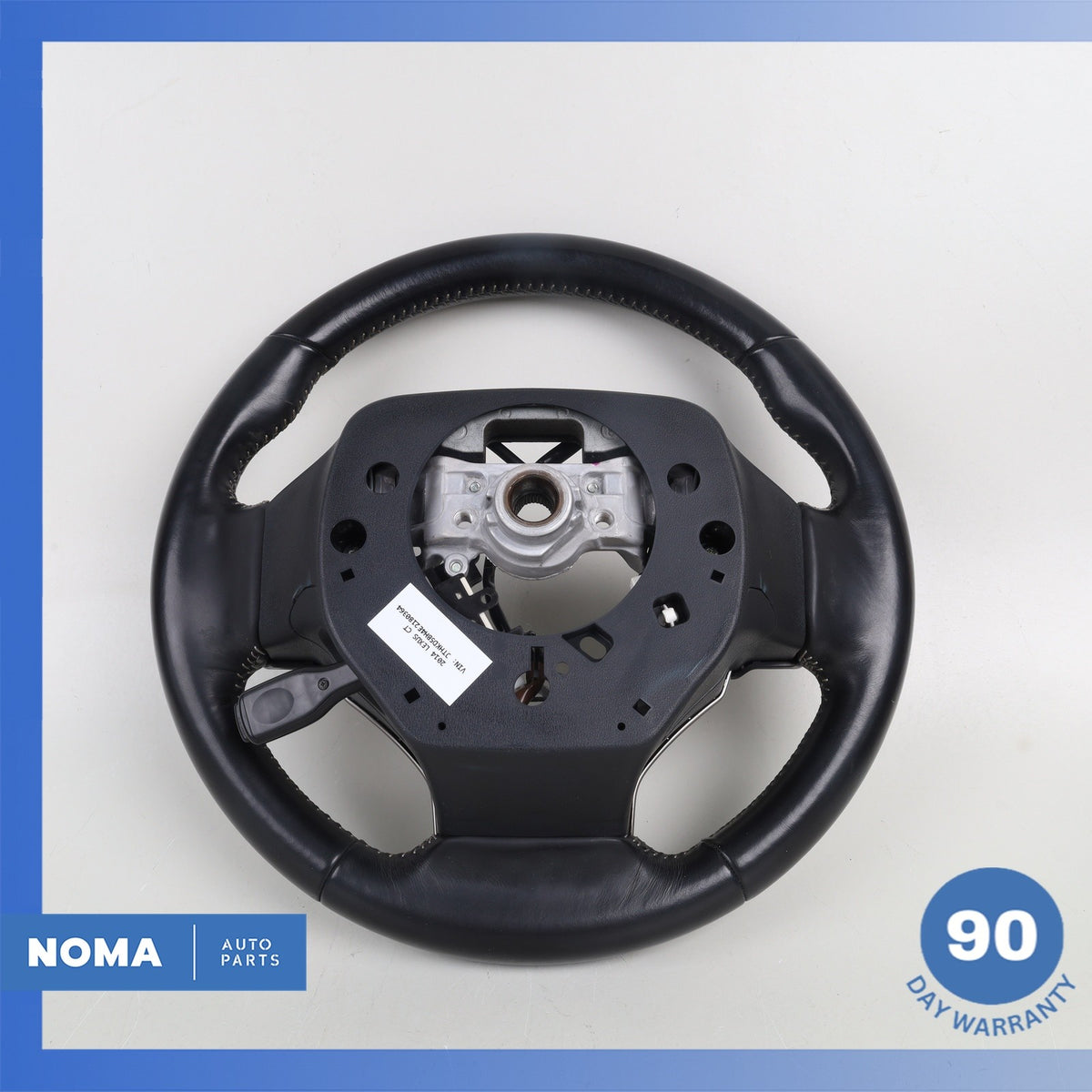 14-17 Lexus ZWA10 CT200h Leather Steering Wheel w/ Switches Black OEM - photo 11