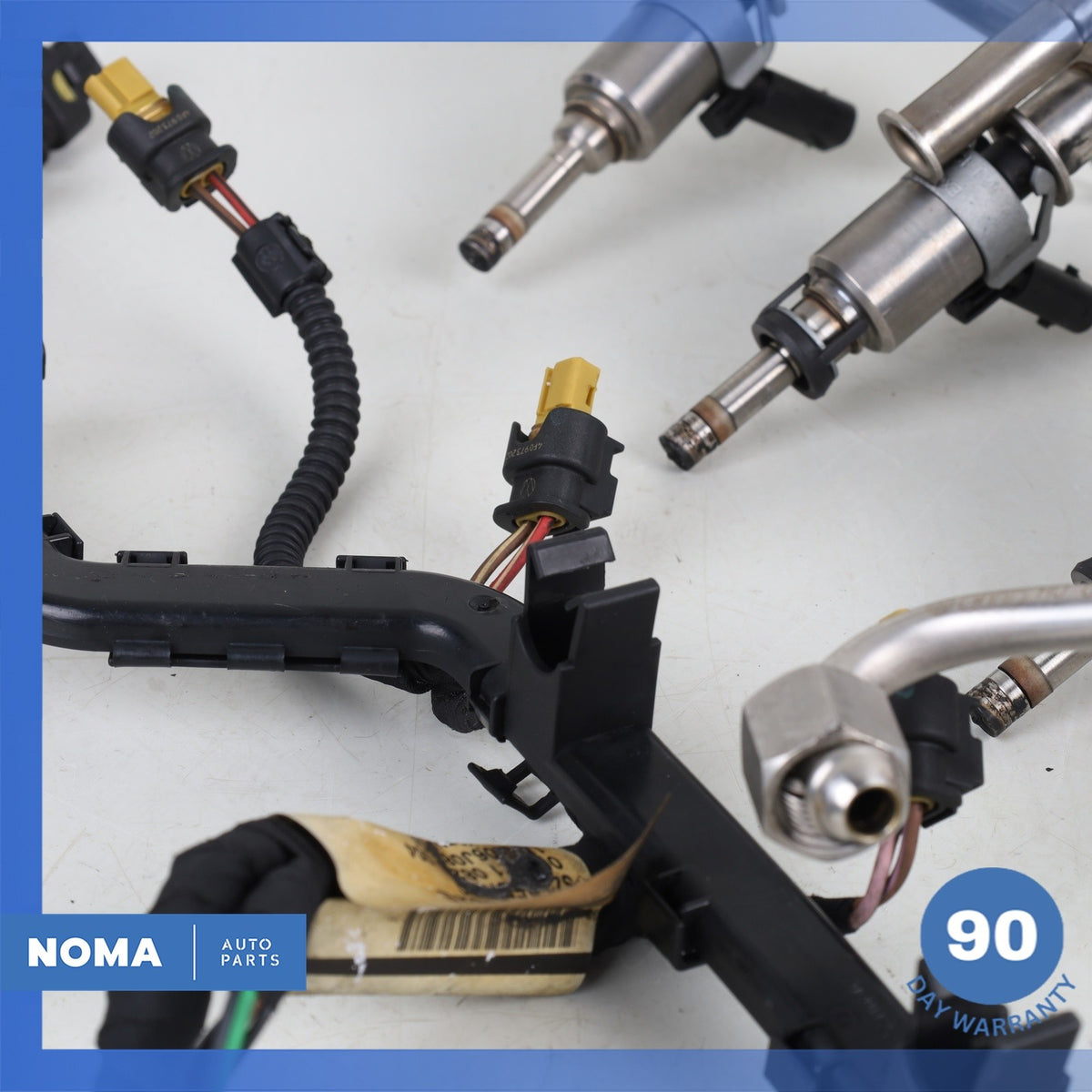 10-18 Audi 8U Q3 Q5 A4 A5 TT 2.0L Fuel Gas Rail w/ Injectors 06J133317M OEM - photo 9