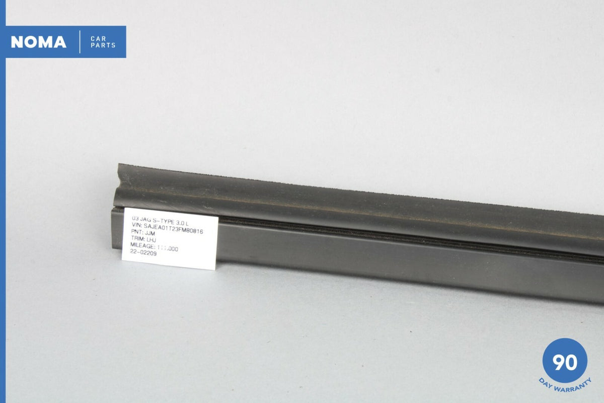 00-08 Jaguar S-Type X202 Rear Left Driver Side Lower Door Window Strip Seal OEM - photo 4