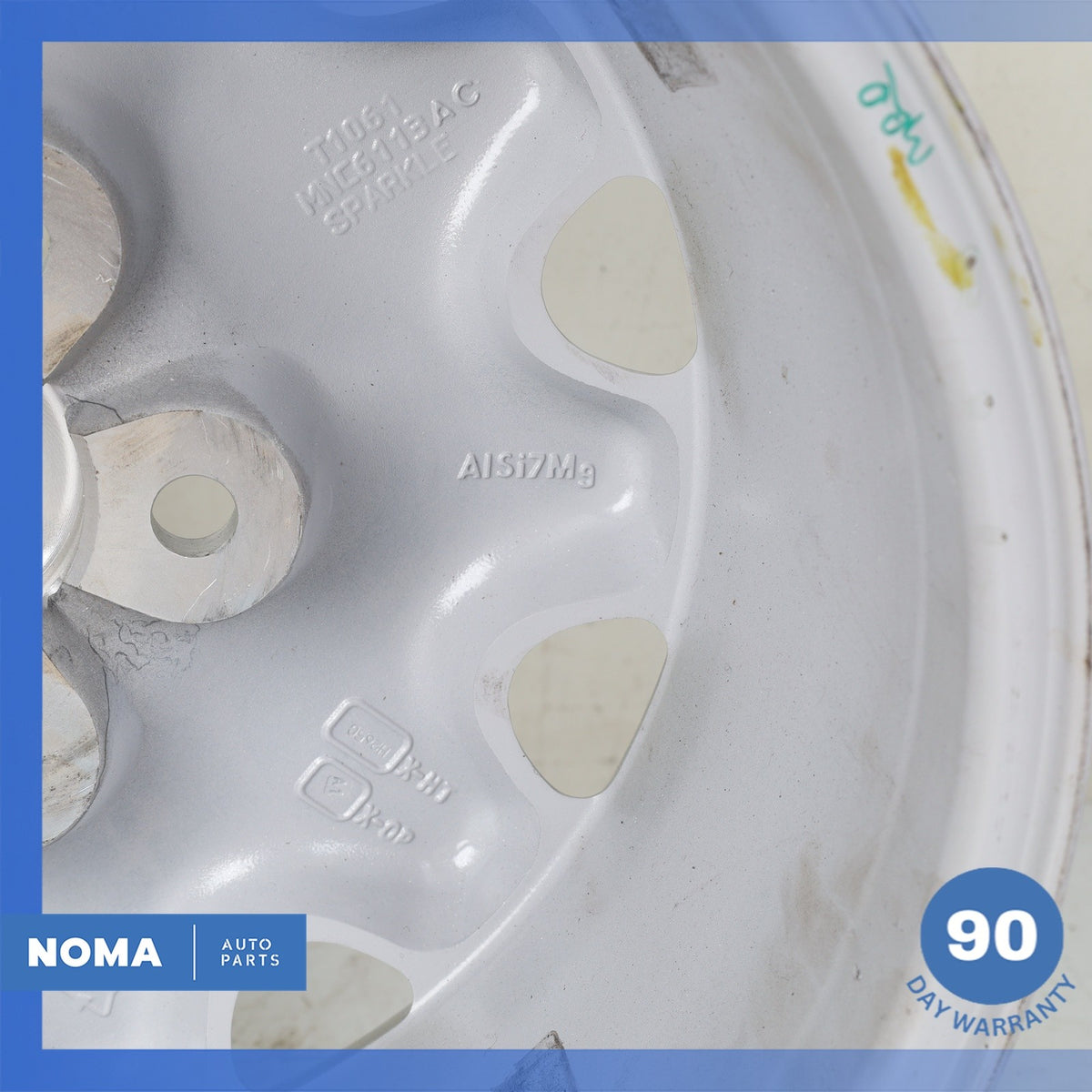 98-03 Jaguar X308 XJ8 Starburst 7 x R16 16" Wheel Rim Silver MNC6113AA OEM - photo 10