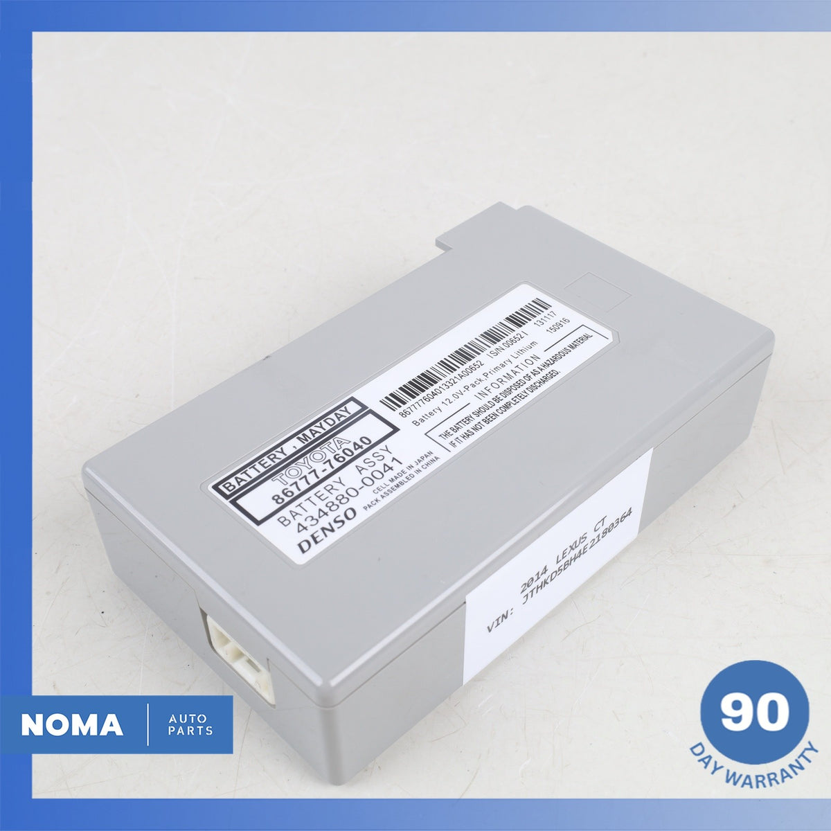 13-19 Lexus ZWA10 CT200h RX450h Mayday Battery Backup Control Module OEM - photo 7