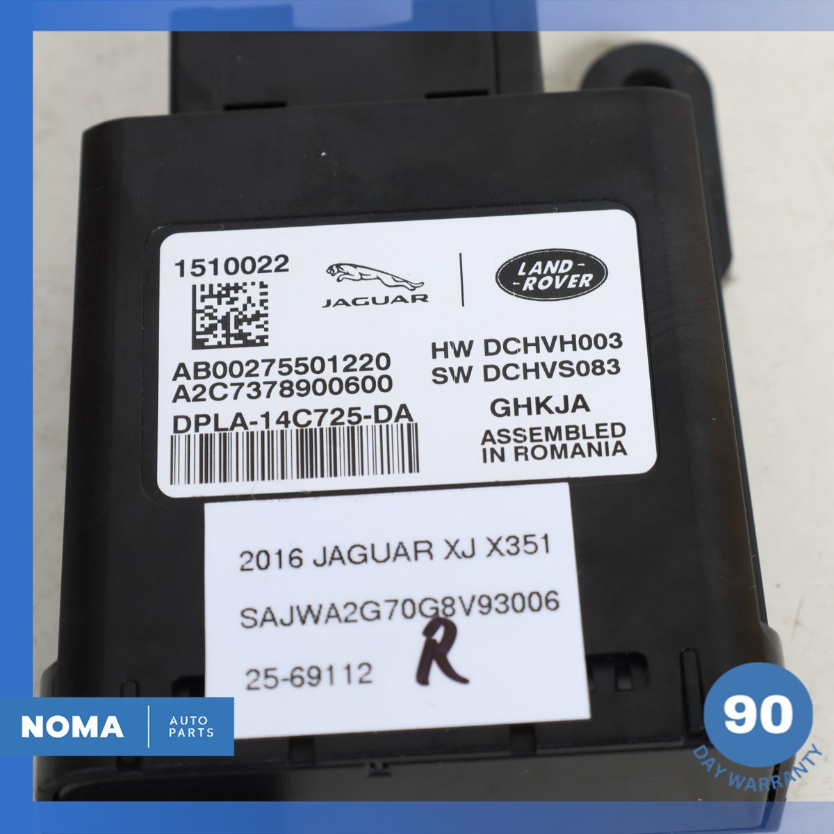 2016 Jaguar X351 XJL Left or Right Seat Heat Control Module DPLA14C725DA OEM - photo 5