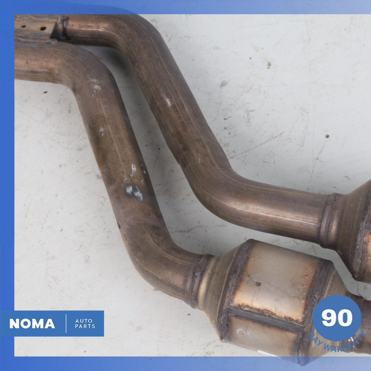 06-08 BMW E85 Z4 Left & Right Side Exhaust Downpipe Set OEM - photo 4