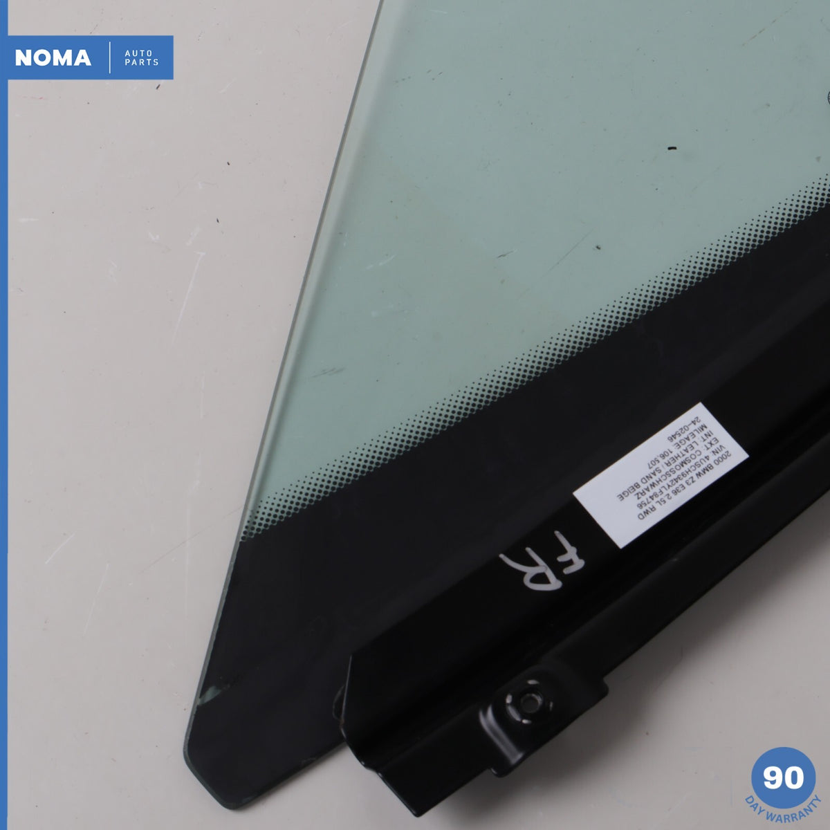 96-02 BMW Z3 E36 Roadster Front Right Side Quarter Window Glass 51328410162 OEM - photo 11