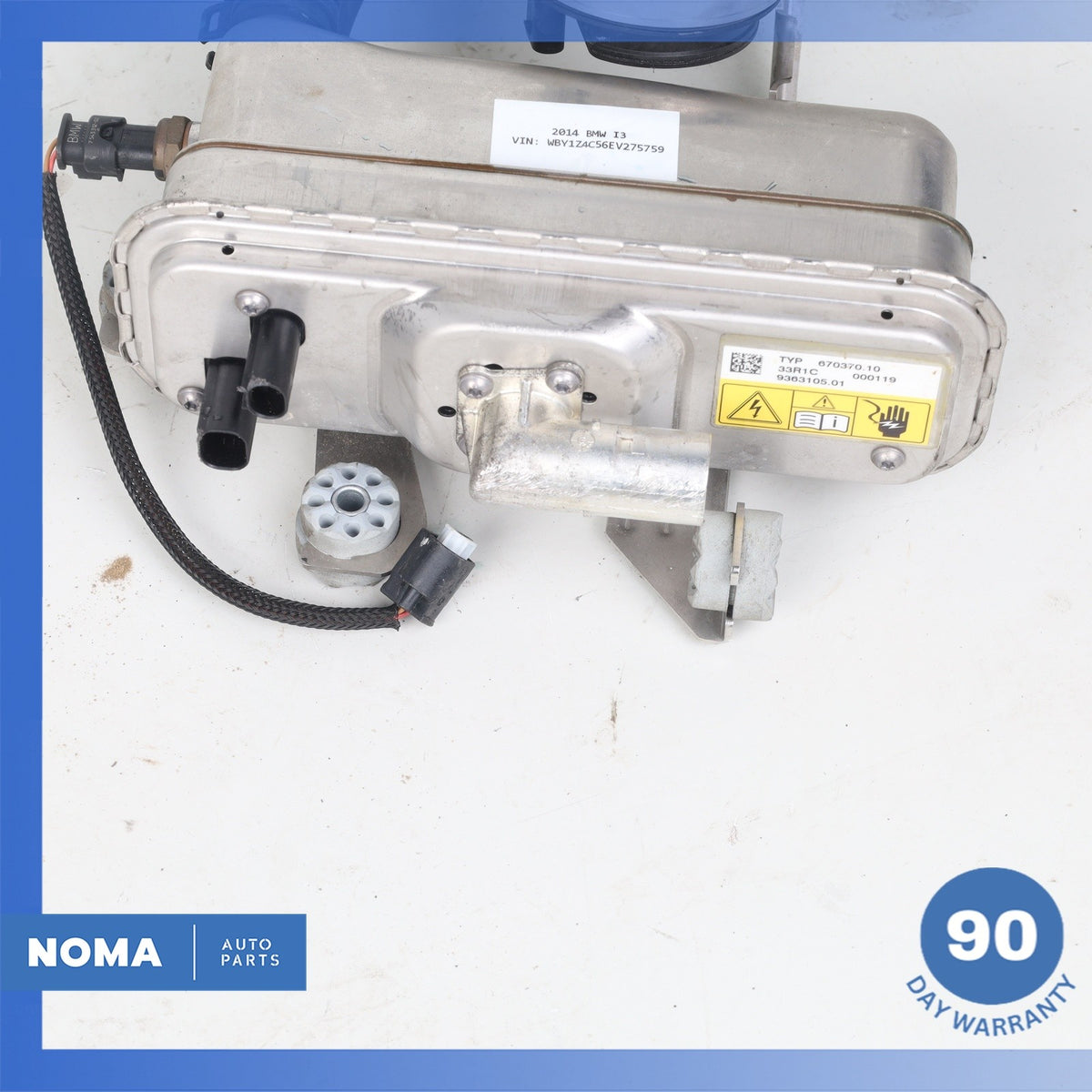 14-21 BMW i3 I01 Electric Coolant Flow Water Auxiliary Heater w/ Tank OEM 78k - photo 12