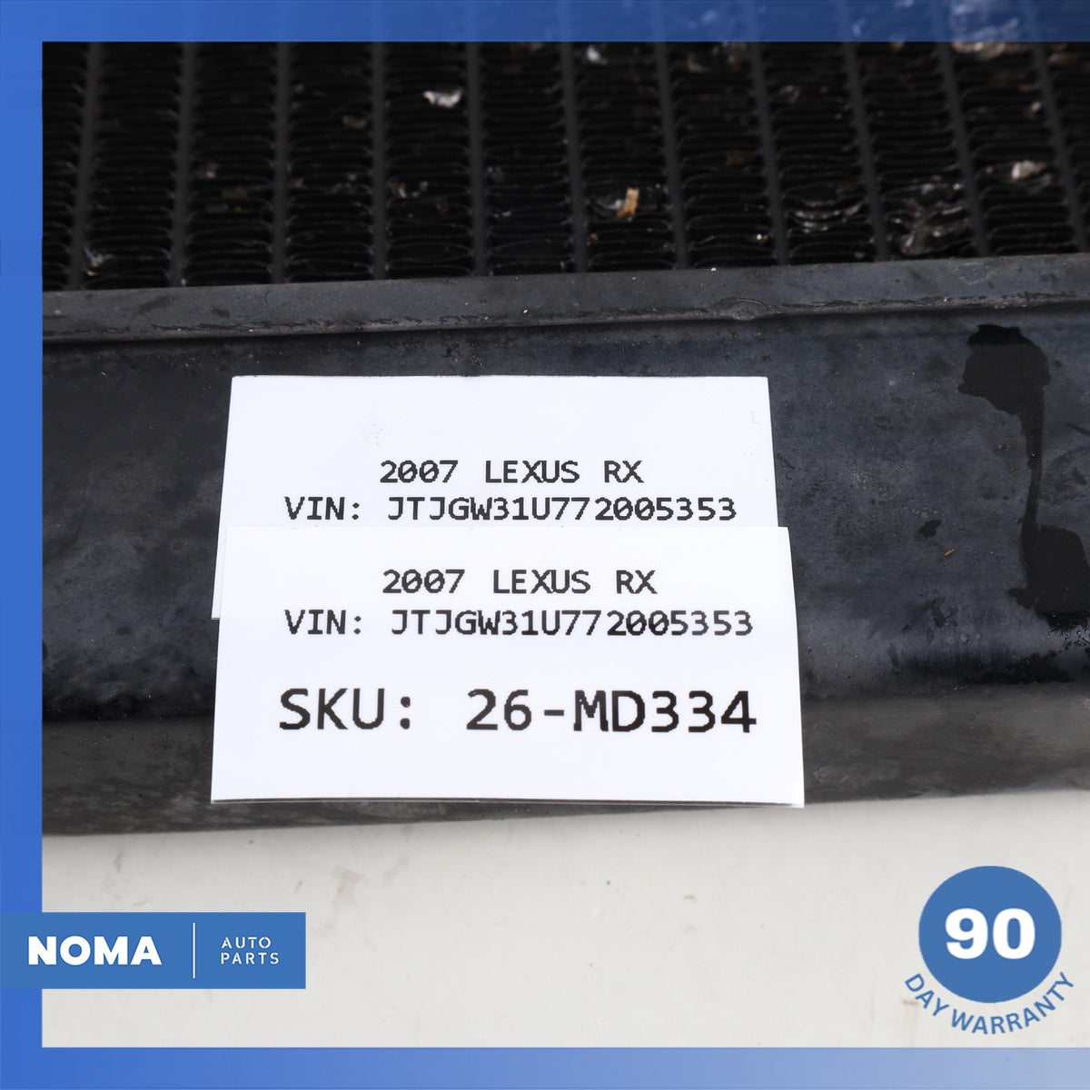 06-08 Lexus MHU33L RX400h Highlander Hybrid Inverter Cooling Radiator OEM - photo 11