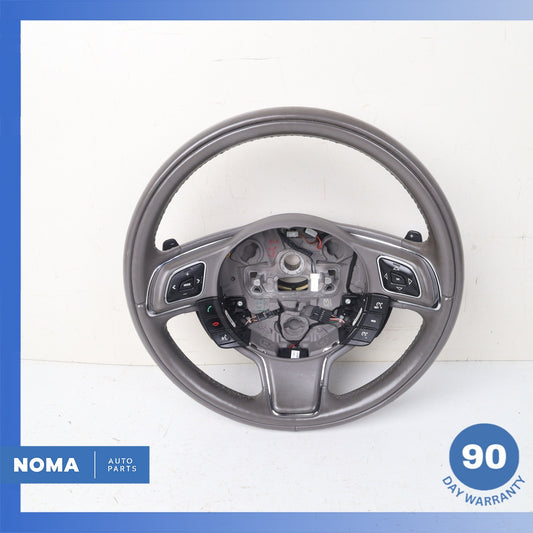 10-19 Jaguar X351 XJL XJ XJR Steering Wheel w/ Paddle Shifters Brown OEM - photo 1