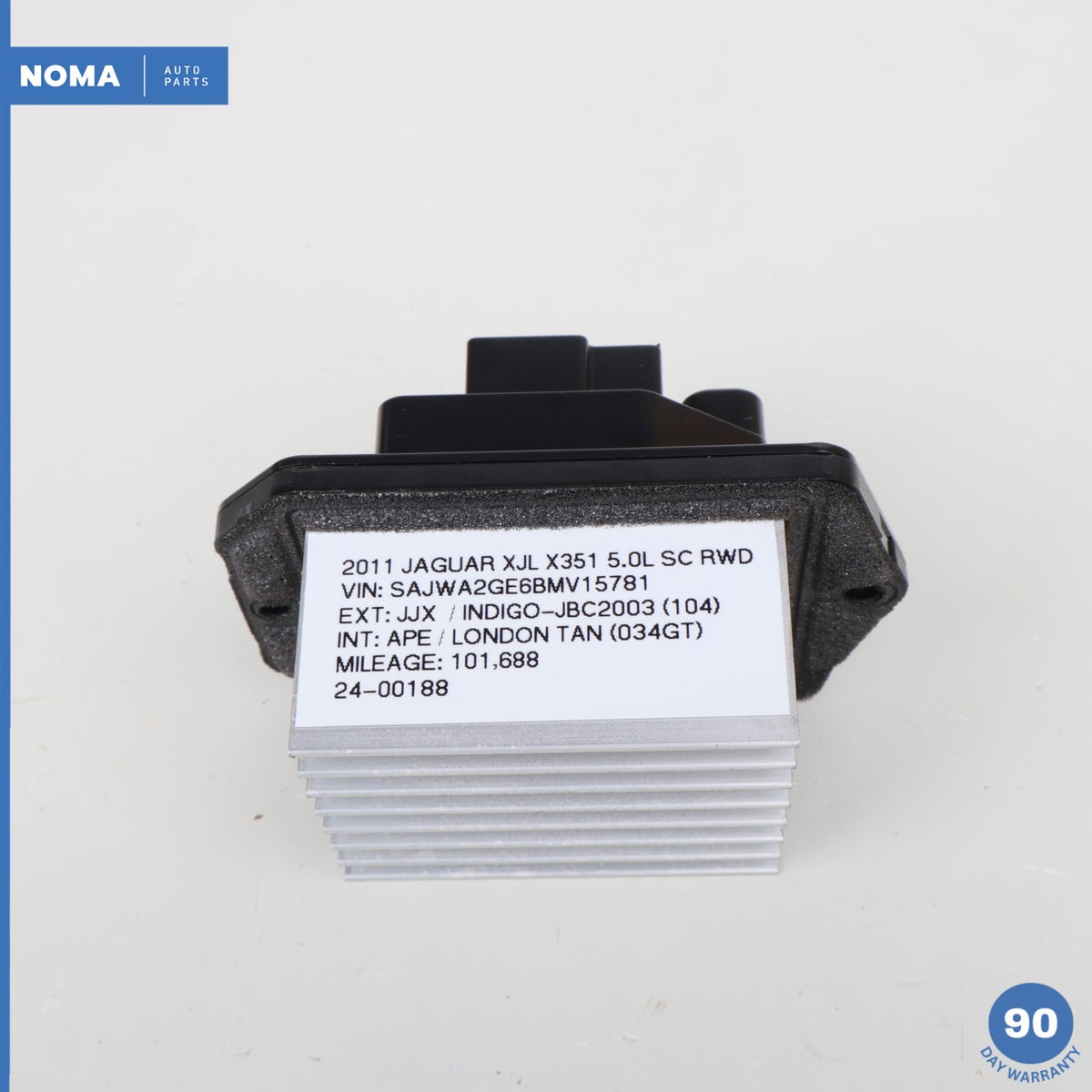10-19 Jaguar XJL XJ X351 A/C Heater Blower Motor Fan Resistor 8X2319E624AA OEM - photo 5