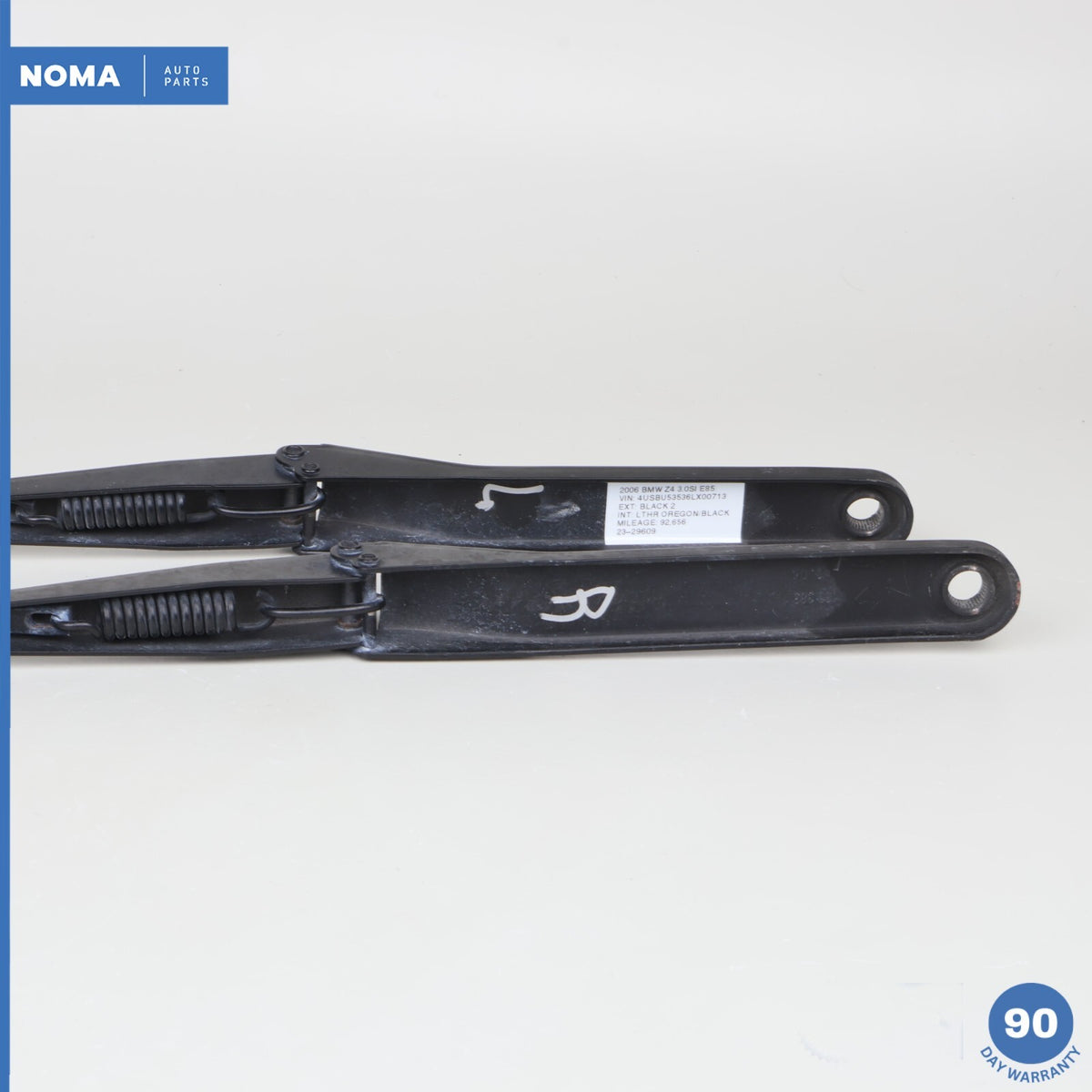 03-08 BMW Z4 E85 E86 Front Right & Left Windshield Wiper Arm Set 61617198672 OEM - photo 7