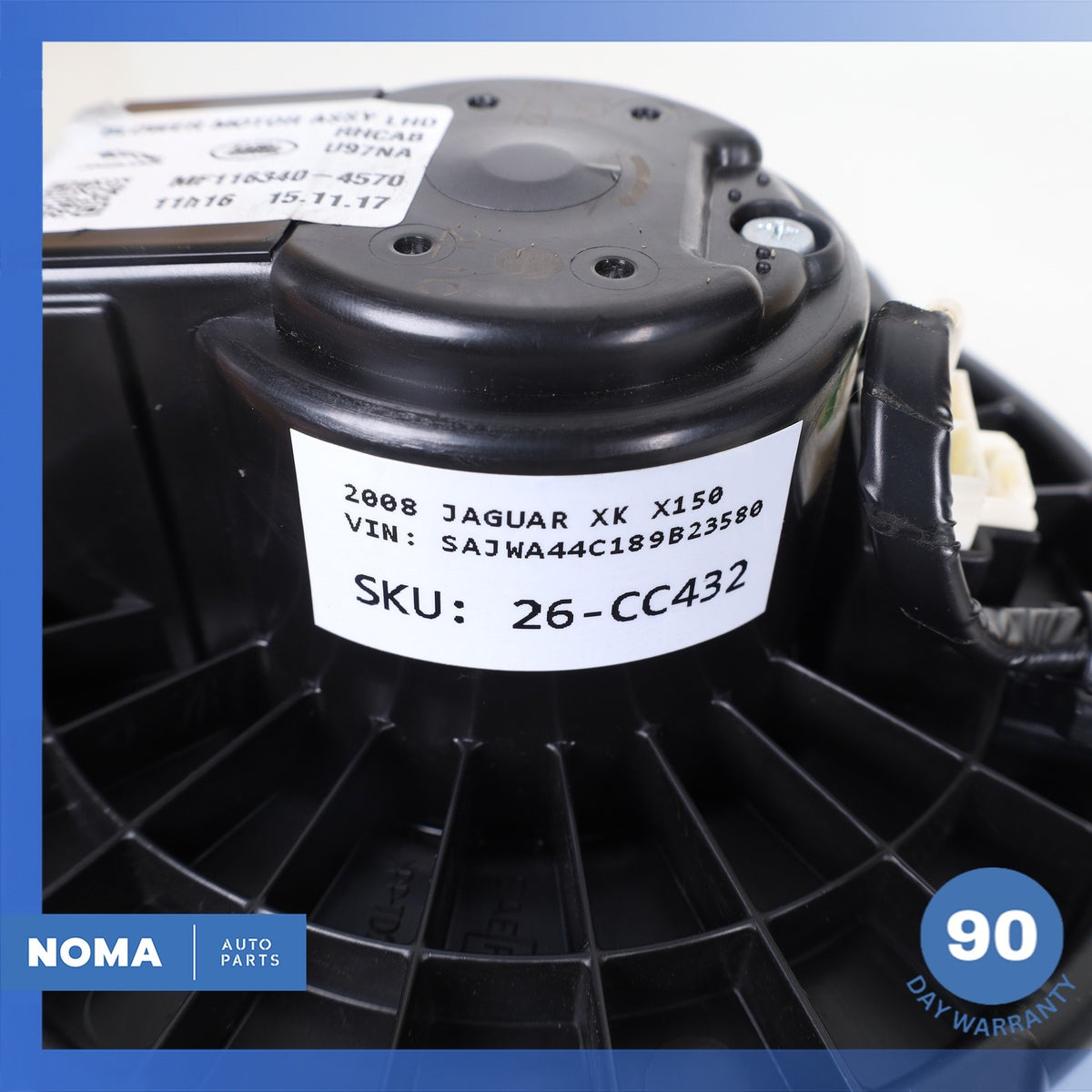 07-24 Jaguar X150 XK F-Type AC A/C Air Conditioning Heater Blower Motor OEM - photo 13