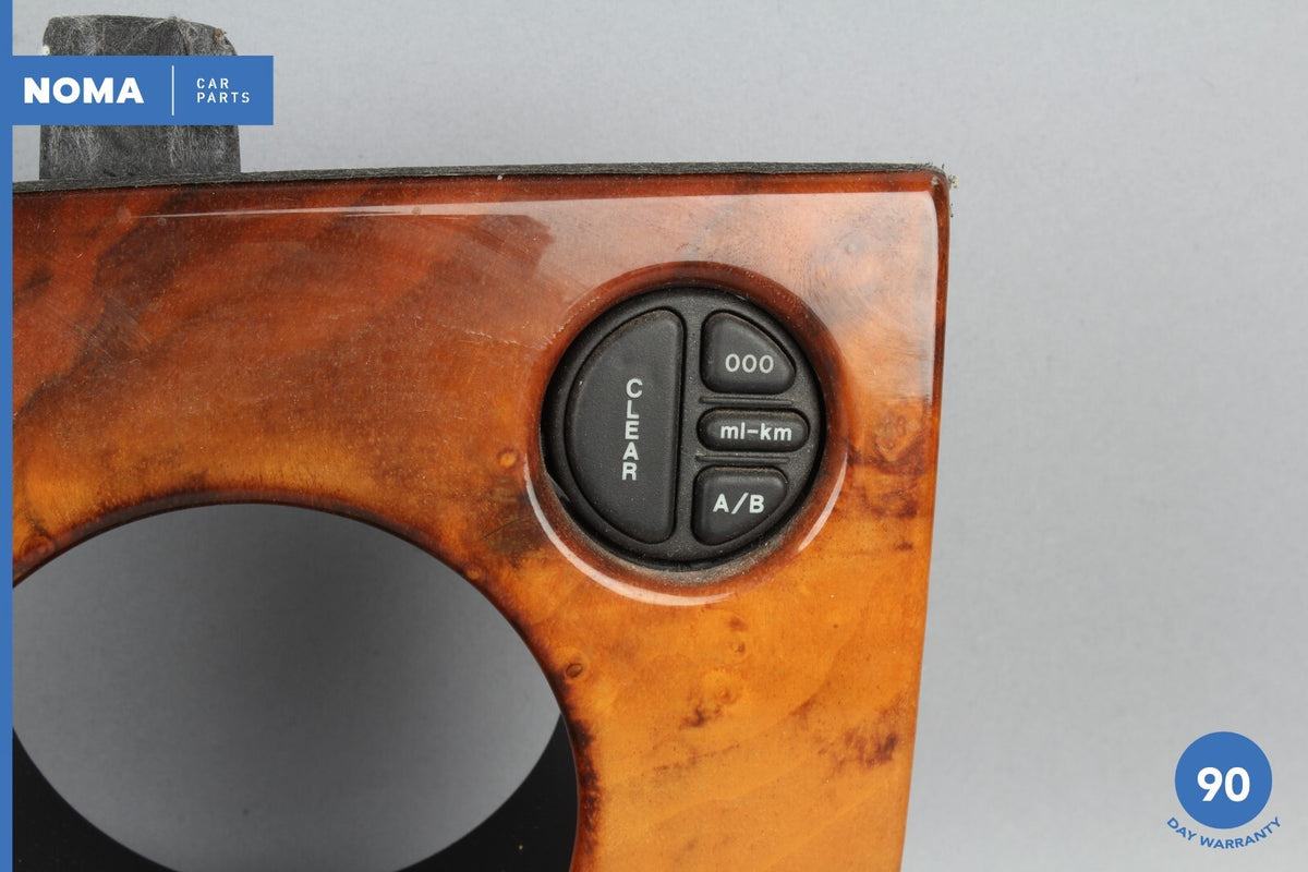 97-98 Jaguar XK8 X100 Left Side Dash Instrument Cluster Bezel w/ Switch Wood OEM - photo 3