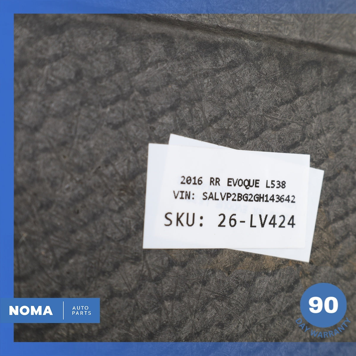 12-19 Range Rover Evoque L538 Rear Back Trunk Boot Cargo Floor Carpet Cover OEM - photo 13