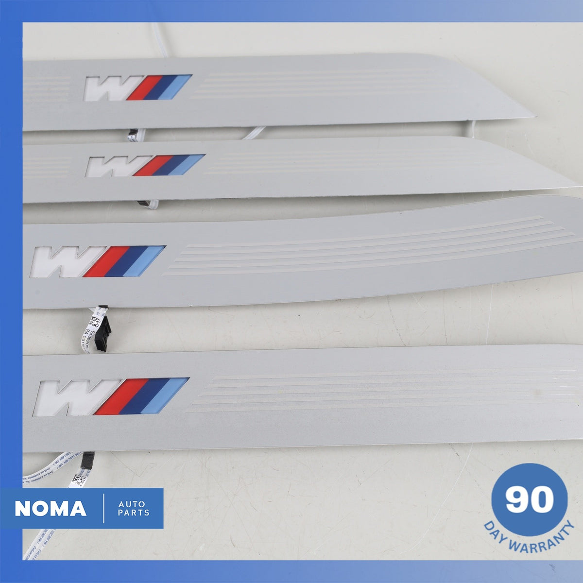 BMW G12 740i M-Sport Front & Rear Door Entry Illuminated Step Sill Panel Set OEM - photo 6