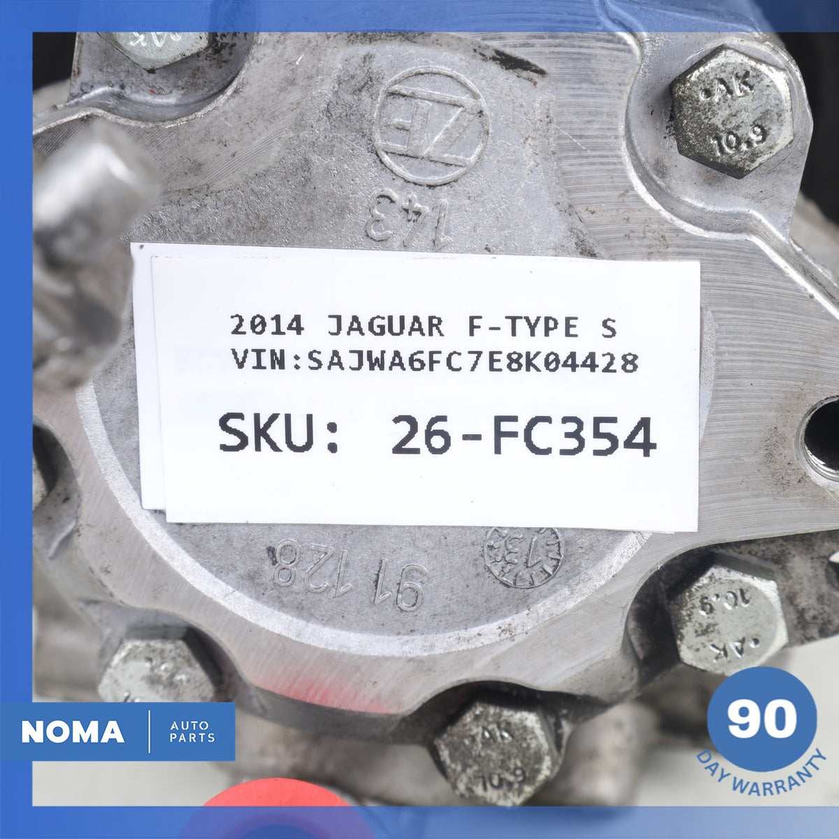 10-19 Jaguar X152 F-Type 3.0L 5.0L Power Steering Pump Assembly 8W833A674AB OEM - photo 12
