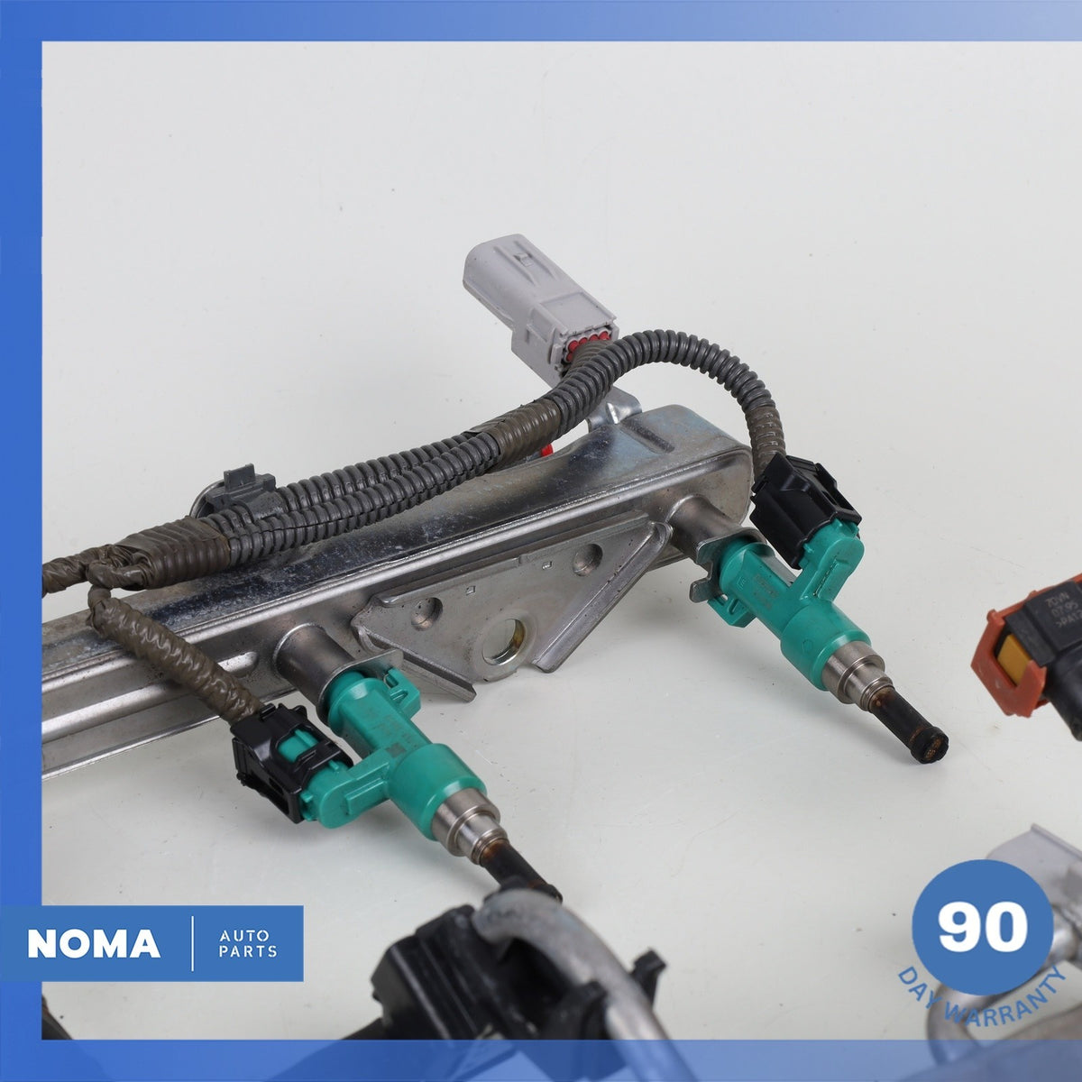07-17 Lexus USF40 LS460 1UR 4.6L Left & Right Fuel Gas Rail w/ Injector Set OEM - photo 16