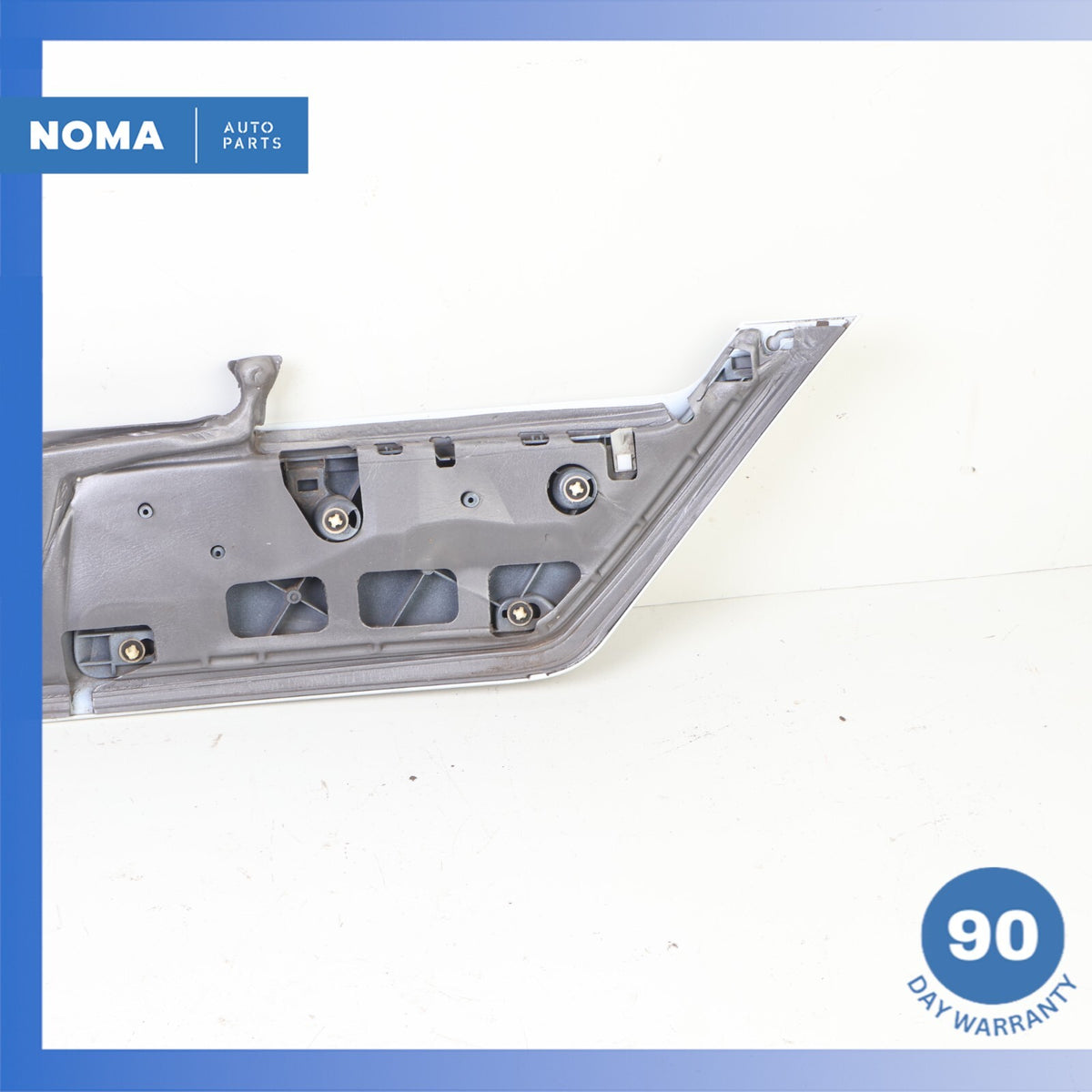 02-05 BMW E66 745Li Rear Trunk Lid License Plate Trim Panel White OEM - photo 8