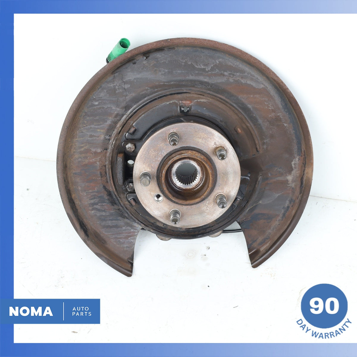 03-09 Land Rover Range Rover L322 Rear Left Spindle Knuckle Hub w/ Shield OEM - photo 1