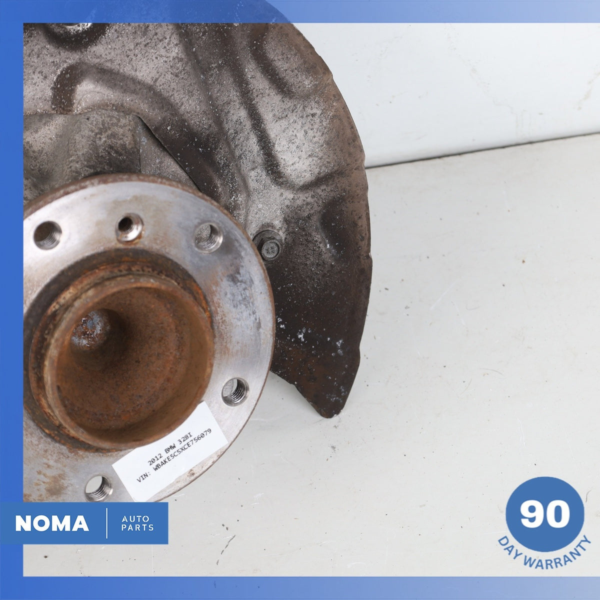 06-16 BMW E92 328i 128i Z4 RWD Front Right Spindle Knuckle Hub w/ Shield OEM 75k - photo 6