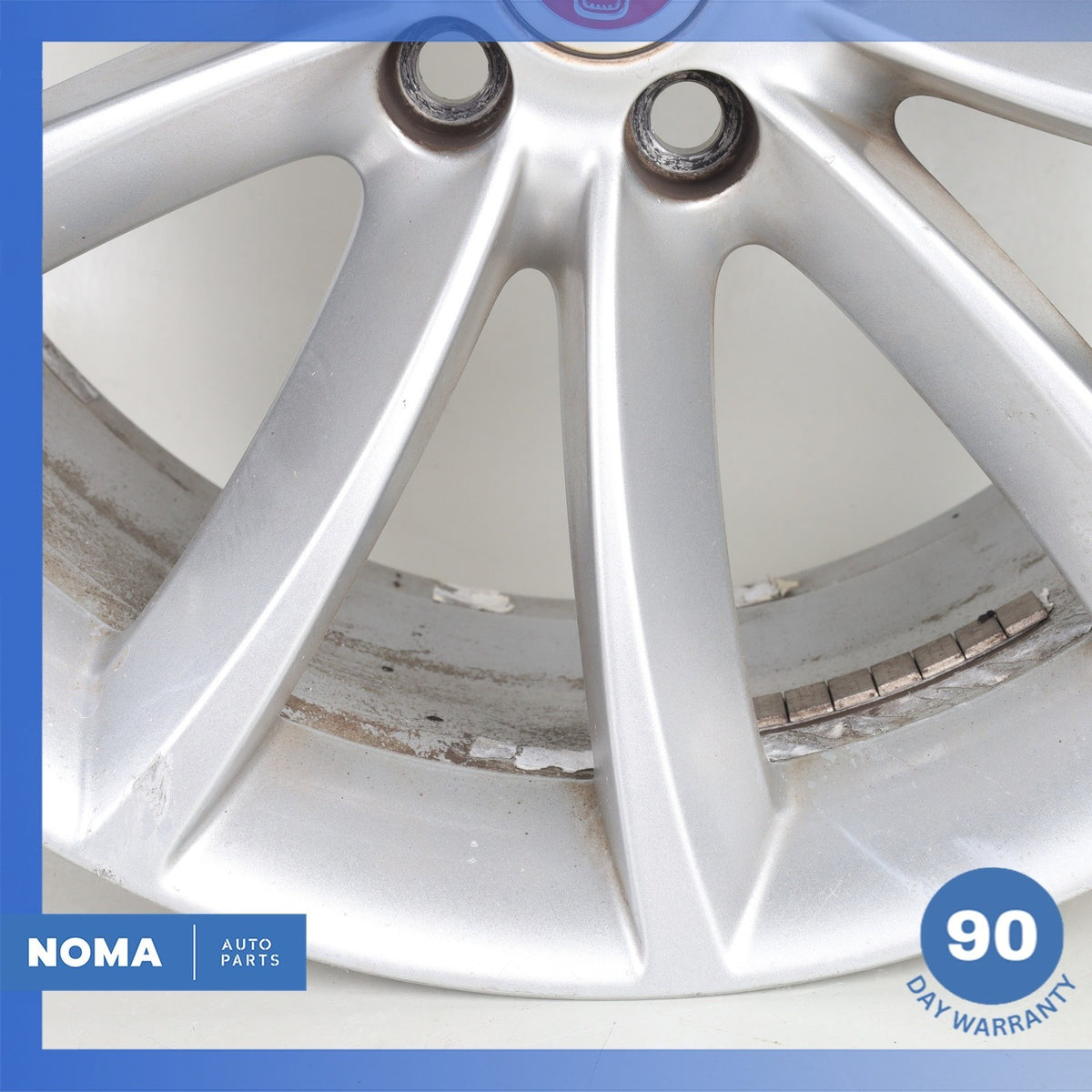 14-24 Jaguar X152 F-Type Propeller 9.5 x R19 19" Rear Wheel Rim Silver OEM - photo 4