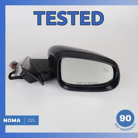 16-20 Jaguar X260 XF Right Side Rear View Door Mirror w/ Blind Spot Black OEM - photo 1
