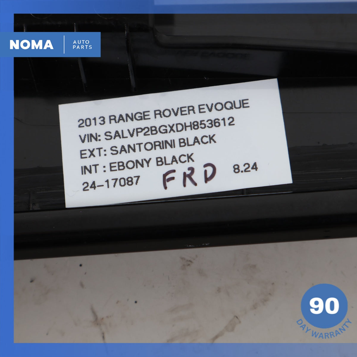 12-19 LR Range Rover Evoque L538 Front Right Outer Door Window Molding Set OEM - photo 17