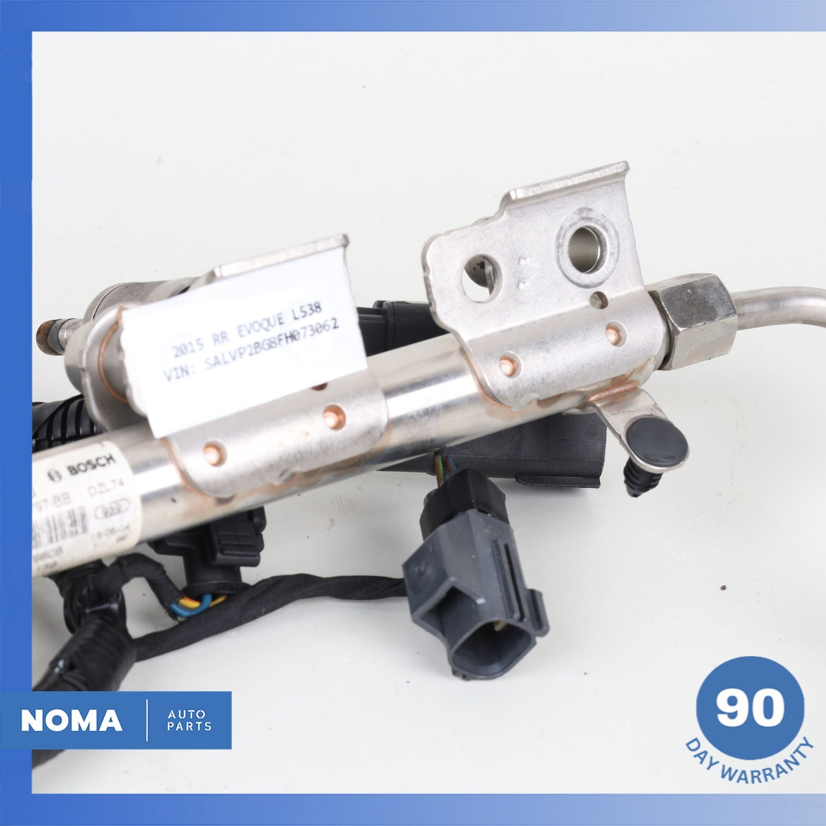 14-17 RR Evoque L538 2.0 Engine Motor Fuel Injector Rail w/ Injectors OEM - photo 12