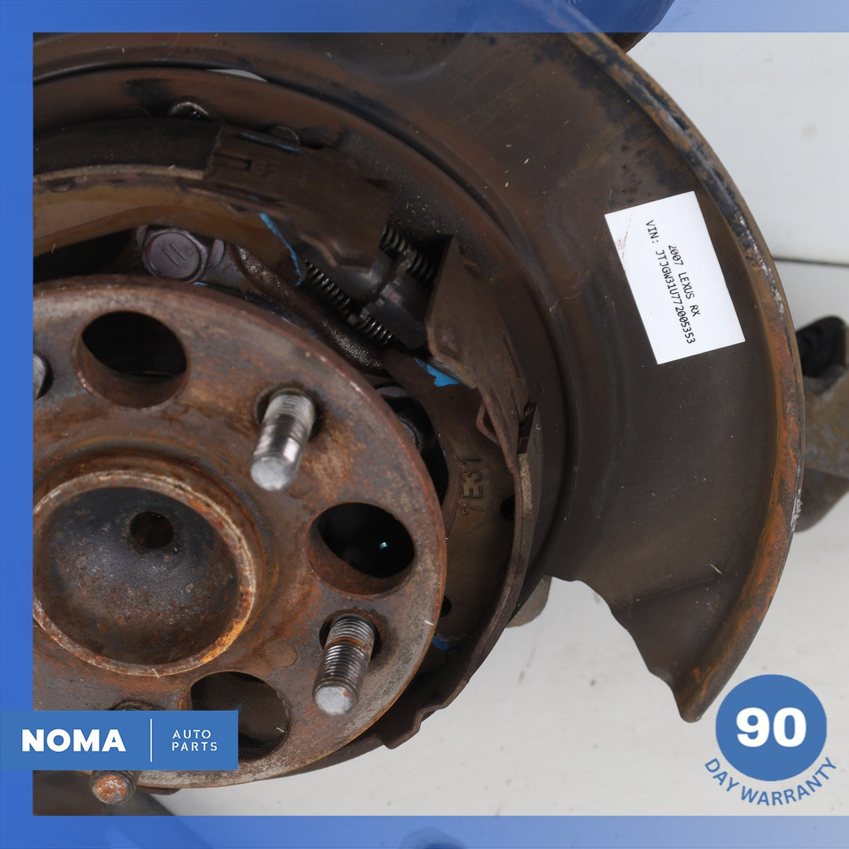 2008 Lexus MHU33 RX400h Rear Right Spindle Knuckle Hub w/ Shield OEM - photo 4